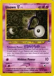Unown V - Pokemon Neo Destiny #89