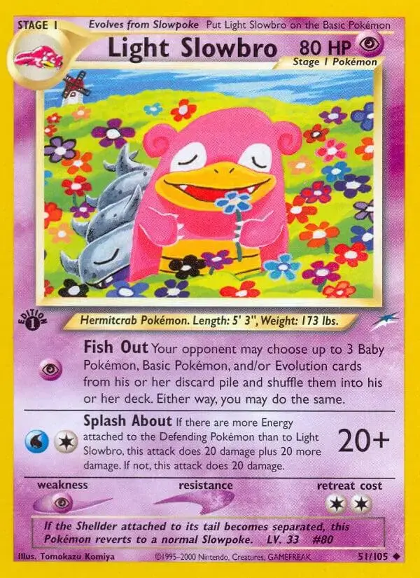 Light Slowbro [1st Edition] - Pokemon Neo Destiny #51