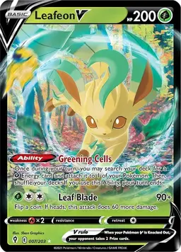 Leafeon V 7 - Pokemon Evolving Skies