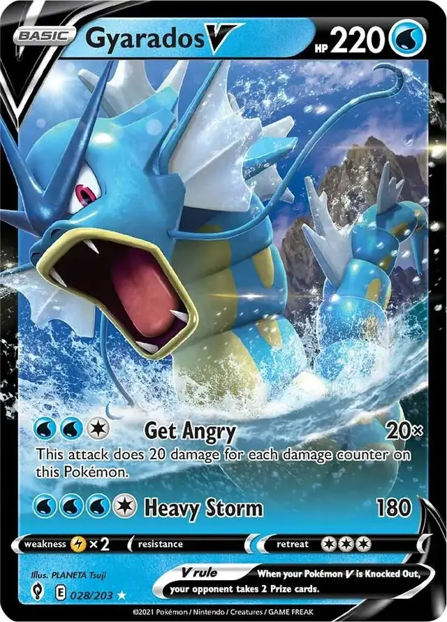 Gyarados V - Pokemon Evolving Skies #28