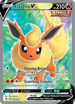 Flareon V 169 - Pokemon Evolving Skies