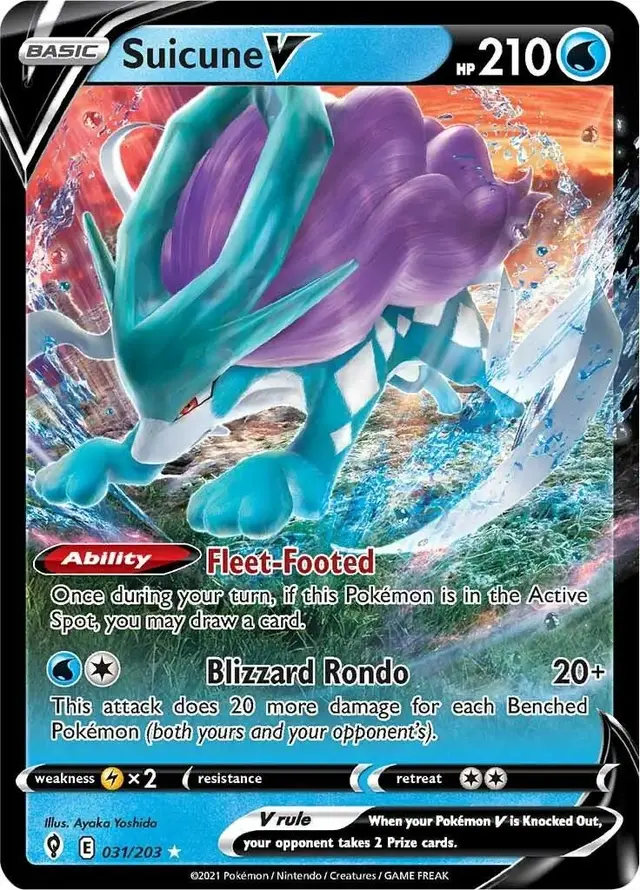 Suicune V - Pokemon Evolving Skies #31