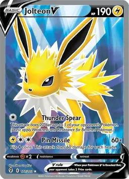 Jolteon V 177 - Pokemon Evolving Skies
