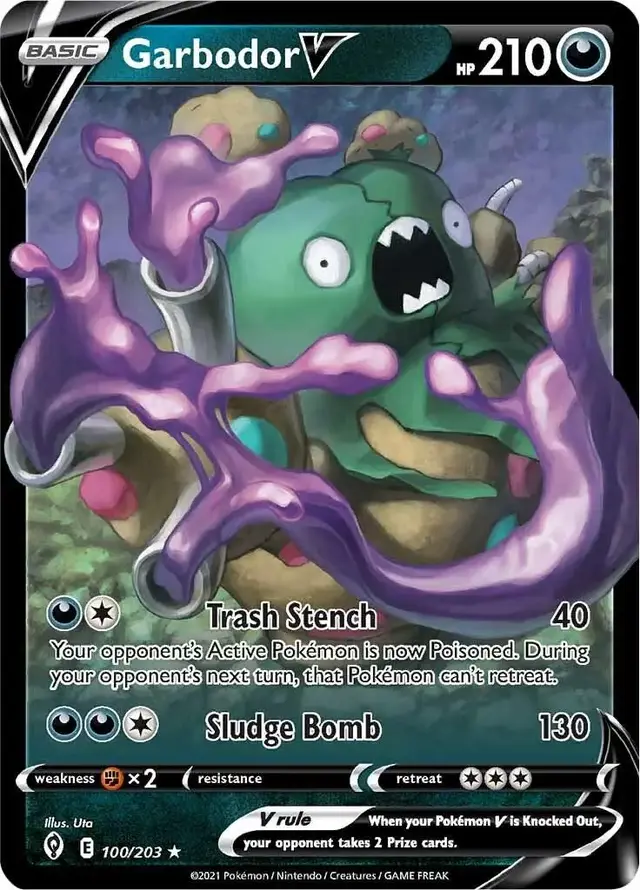 Garbodor V - Pokemon Evolving Skies #100