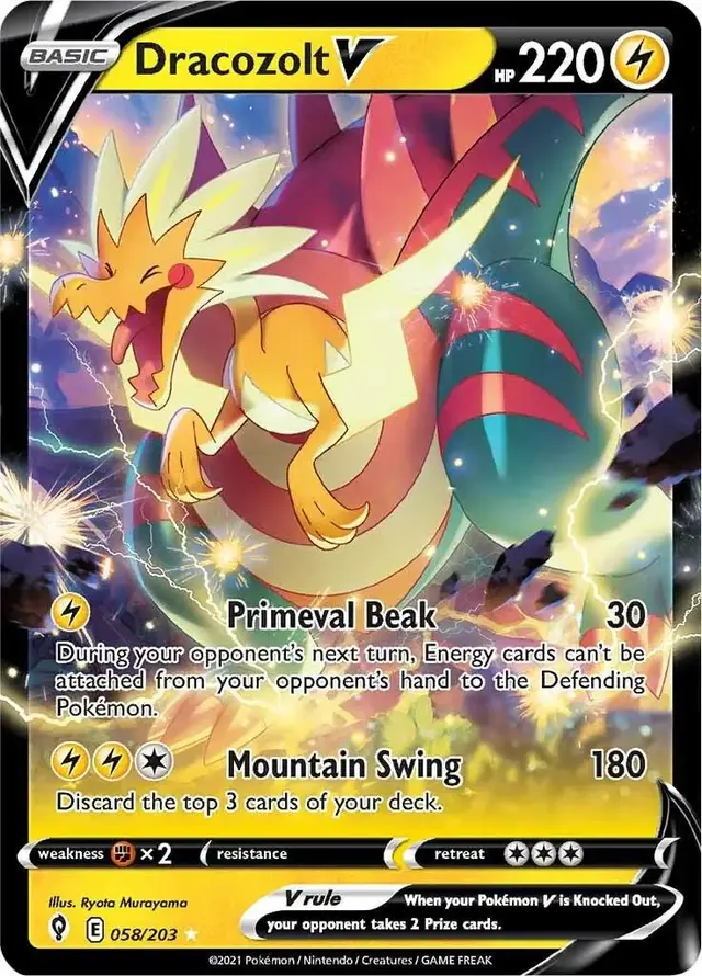 Dracozolt V - Pokemon Evolving Skies #58