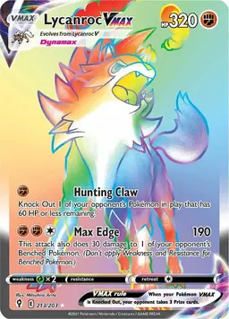 Lycanroc VMAX 213 - Pokemon Evolving Skies