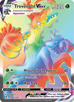 Trevenant VMAX 206 - Pokemon Evolving Skies