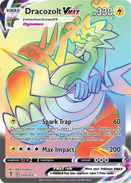 Dracozolt VMAX 210 - Pokemon Evolving Skies