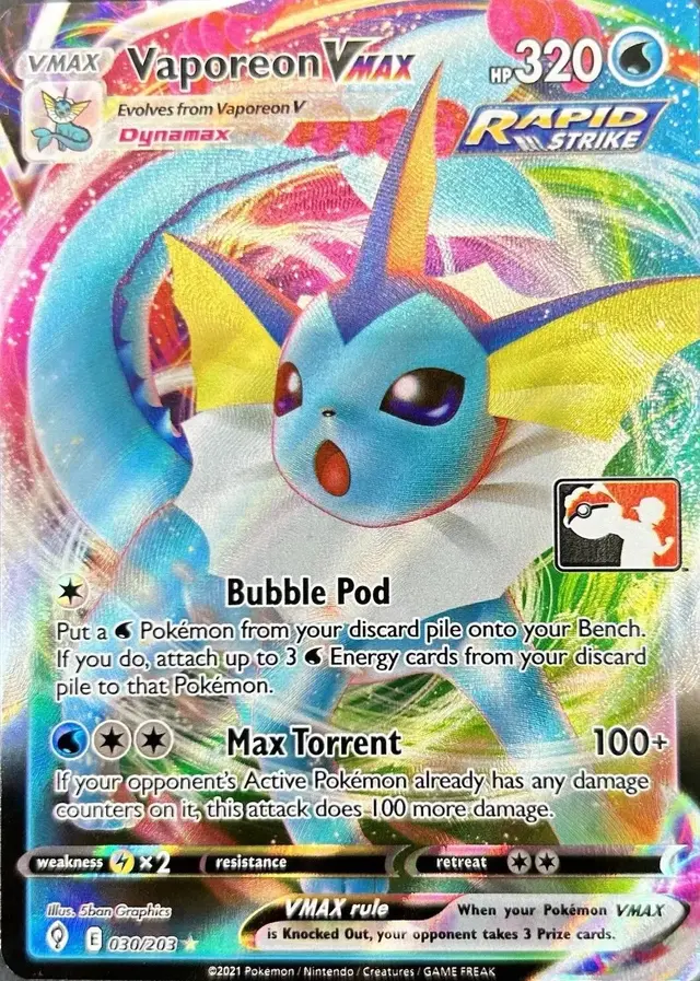 Vaporeon VMAX [Play] - Pokemon Evolving Skies #30