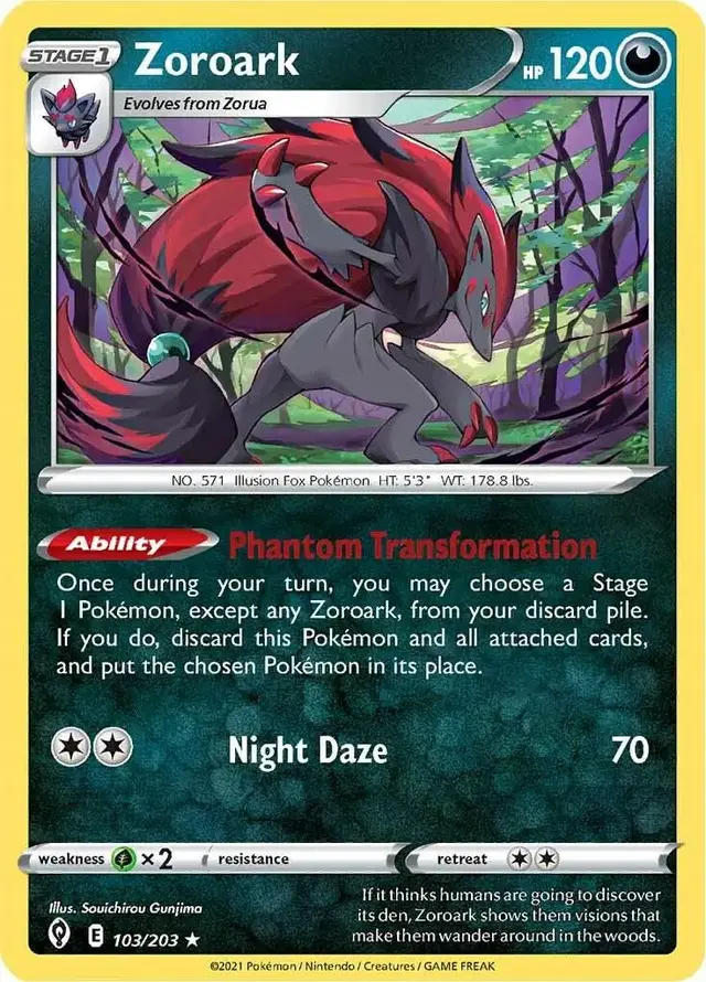 Zoroark - Pokemon Evolving Skies #103