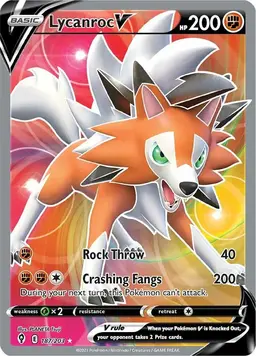 Lycanroc V 187 - Pokemon Evolving Skies