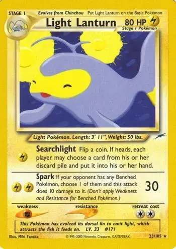 Light Lanturn - Pokemon Neo Destiny #23