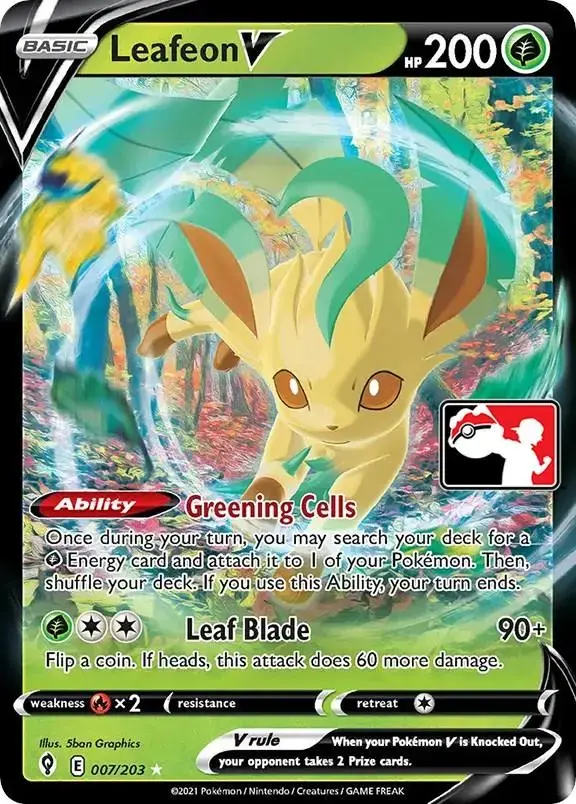 Leafeon V [Prize Pack] - Pokemon Prize Pack Series #7