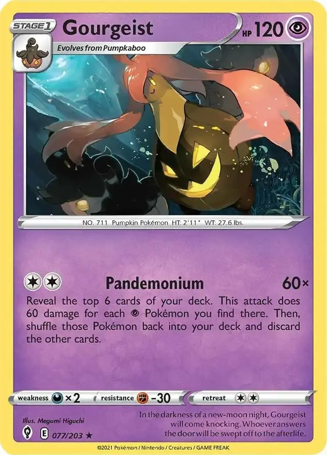 Gourgeist - Pokemon Evolving Skies #77