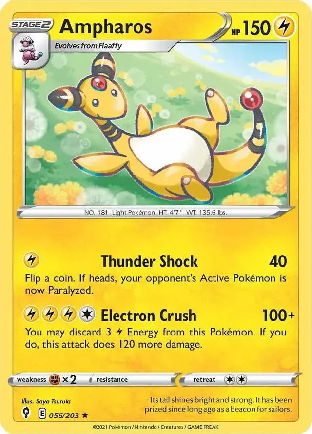 Ampharos - Pokemon Evolving Skies #56