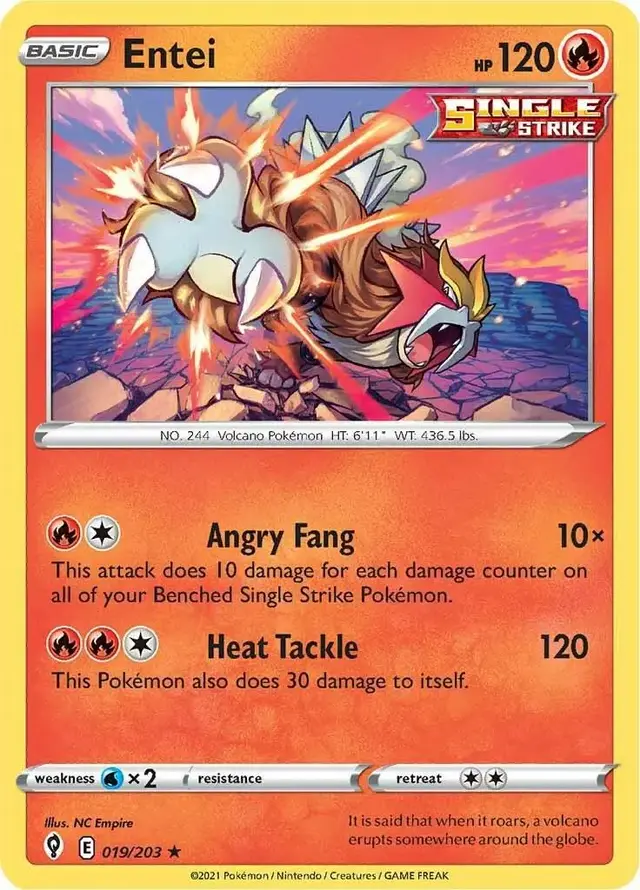 Entei [Holo] - Pokemon Evolving Skies #19