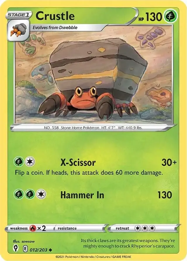 Crustle - Pokemon Evolving Skies #12