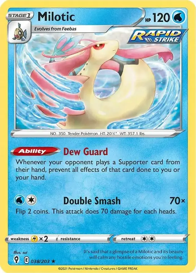 Milotic - Pokemon Evolving Skies #38