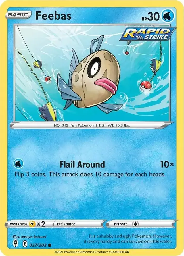 Feebas - Pokemon Evolving Skies #37