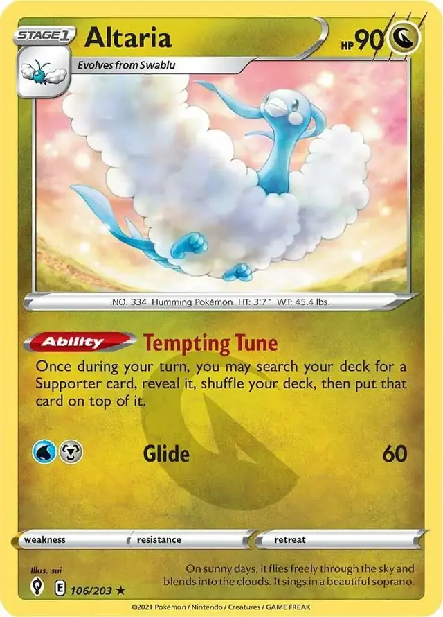 Altaria - Pokemon Evolving Skies #106