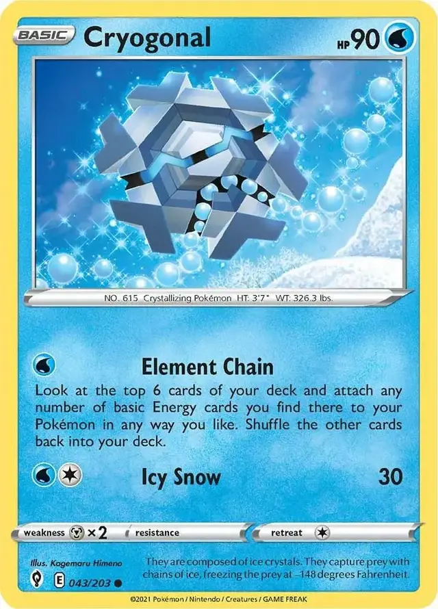 Cryogonal - Pokemon Evolving Skies #43