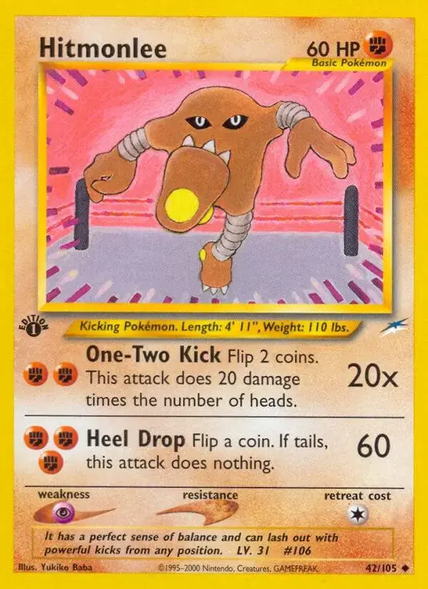 Hitmonlee [1st Edition] - Pokemon Neo Destiny #42