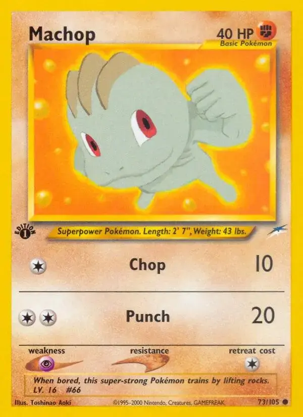 Machop [1st Edition] - Pokemon Neo Destiny #73