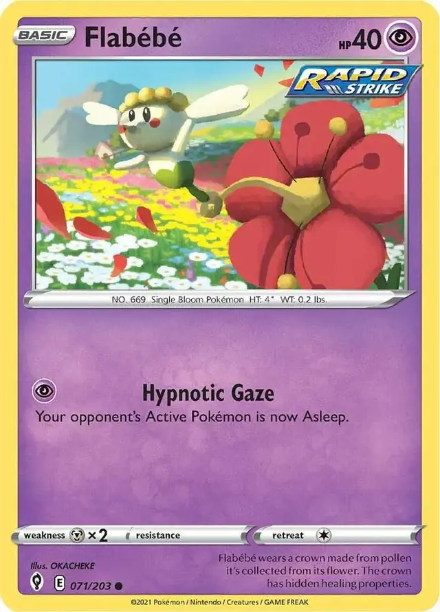 Flabebe - Pokemon Evolving Skies #71