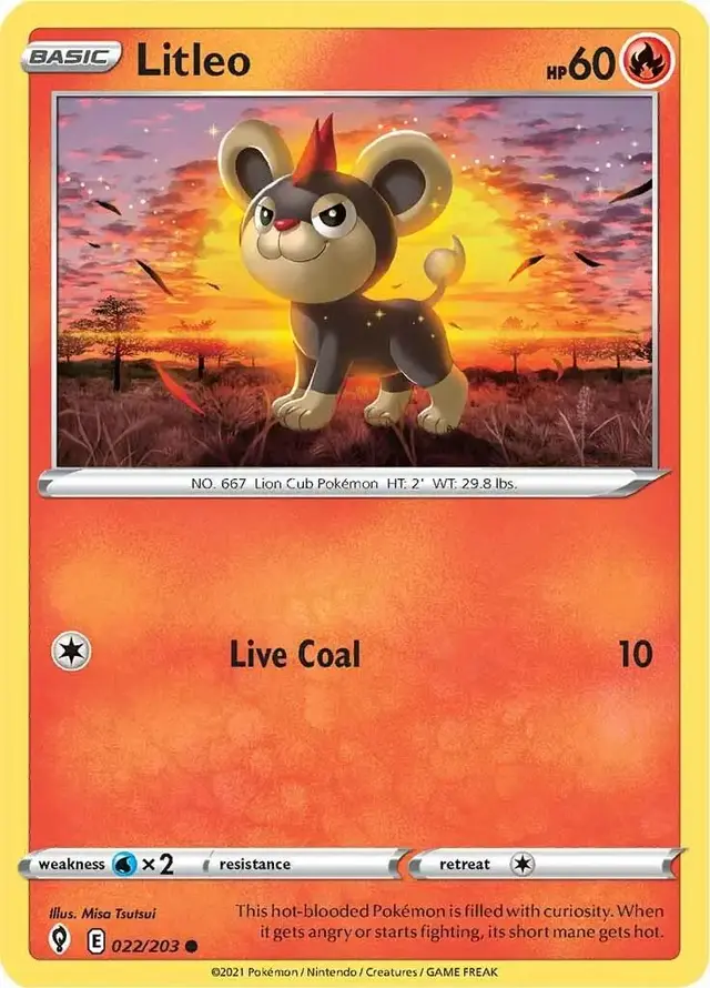 Litleo - Pokemon Evolving Skies #22