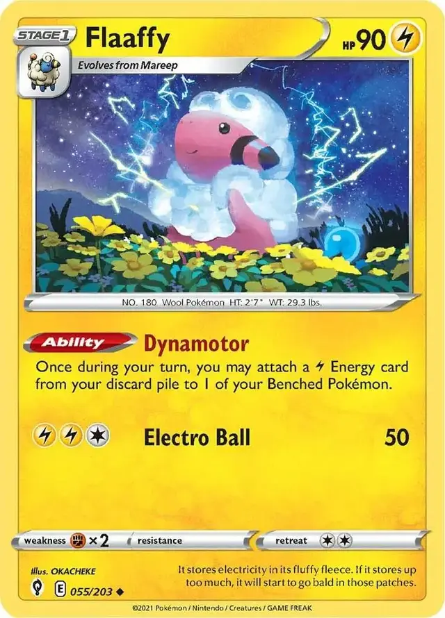 Flaaffy - Pokemon Evolving Skies #55