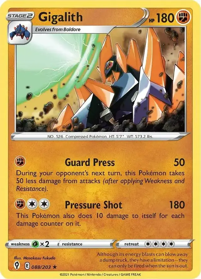 Gigalith - Pokemon Evolving Skies #88