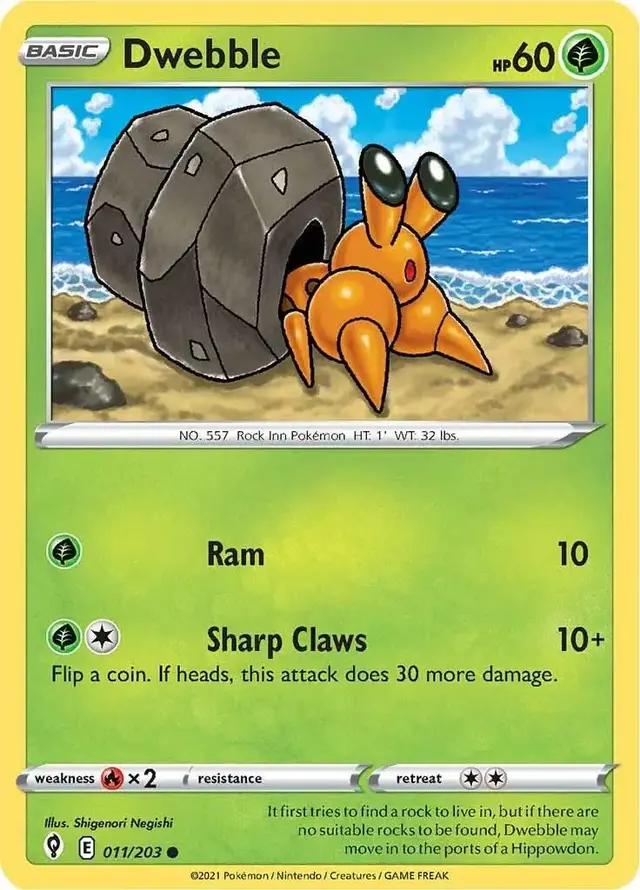 Dwebble - Pokemon Evolving Skies #11