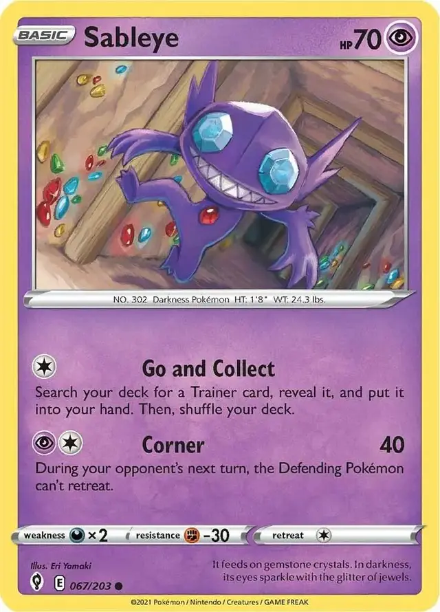 Sableye - Pokemon Evolving Skies #67