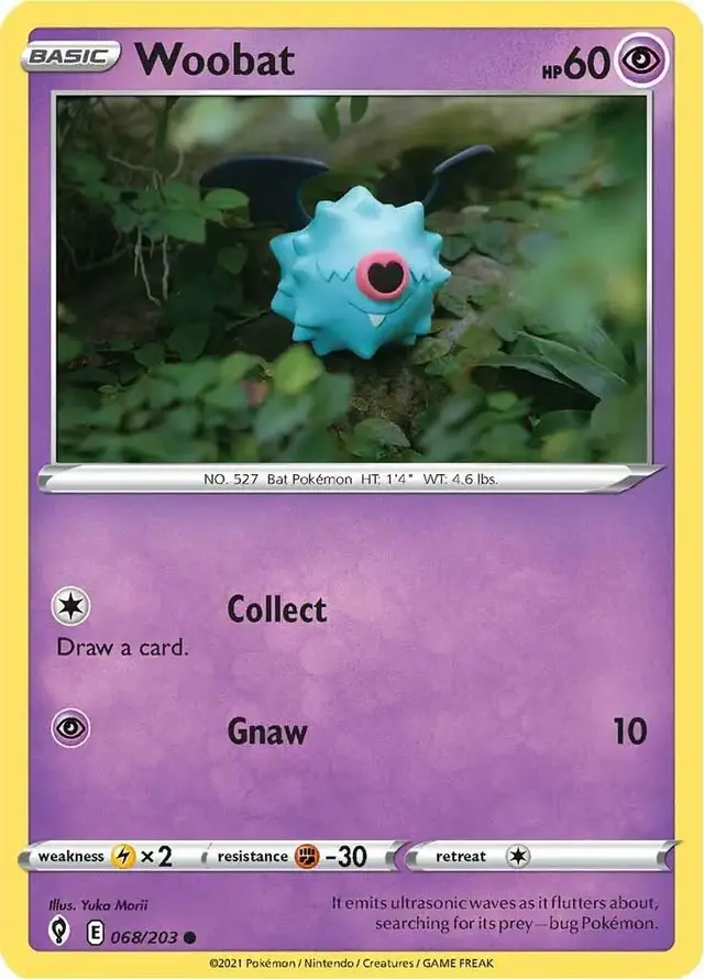 Woobat - Pokemon Evolving Skies #68
