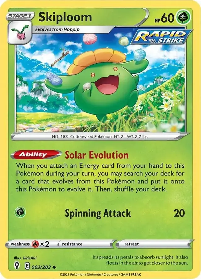 Skiploom - Pokemon Evolving Skies #3