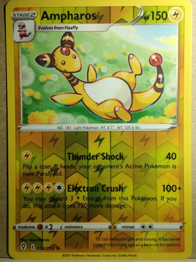 Ampharos [Reverse Holo] - Pokemon Evolving Skies #56