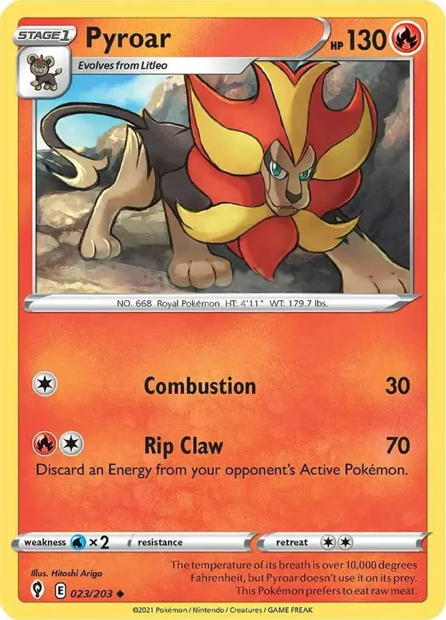 Pyroar - Pokemon Evolving Skies #23