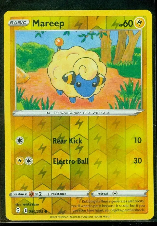 Mareep [Reverse Holo] - Pokemon Evolving Skies #54