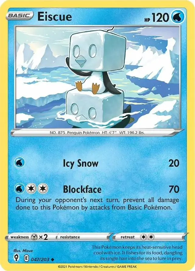 Eiscue - Pokemon Evolving Skies #47