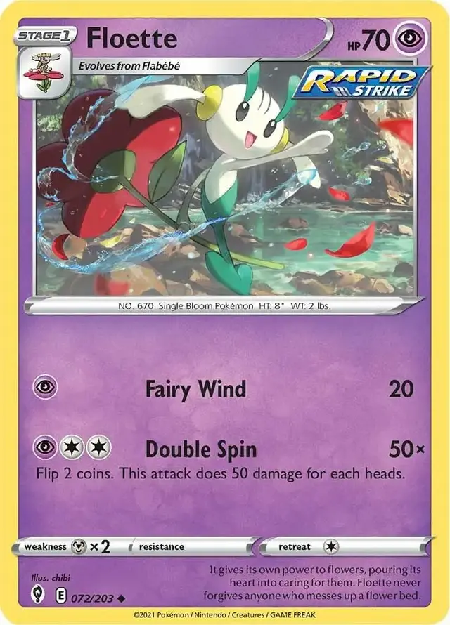 Floette - Pokemon Evolving Skies #72