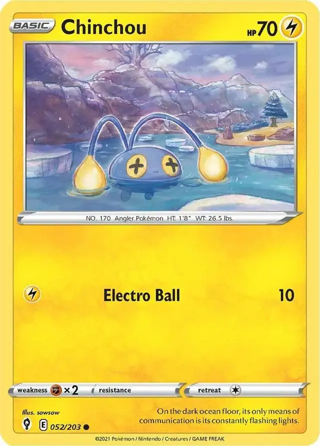 Chinchou - Pokemon Evolving Skies #52