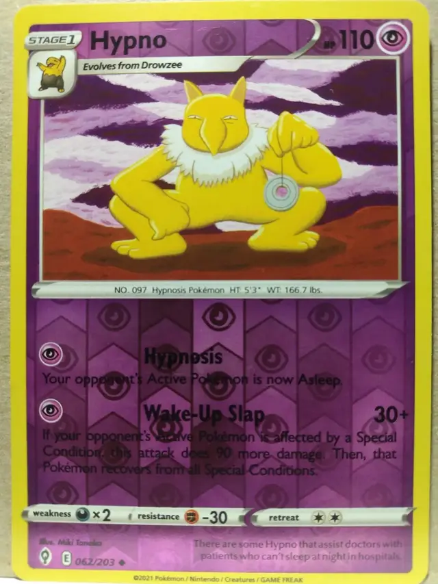 Hypno [Reverse Holo] - Pokemon Evolving Skies #62