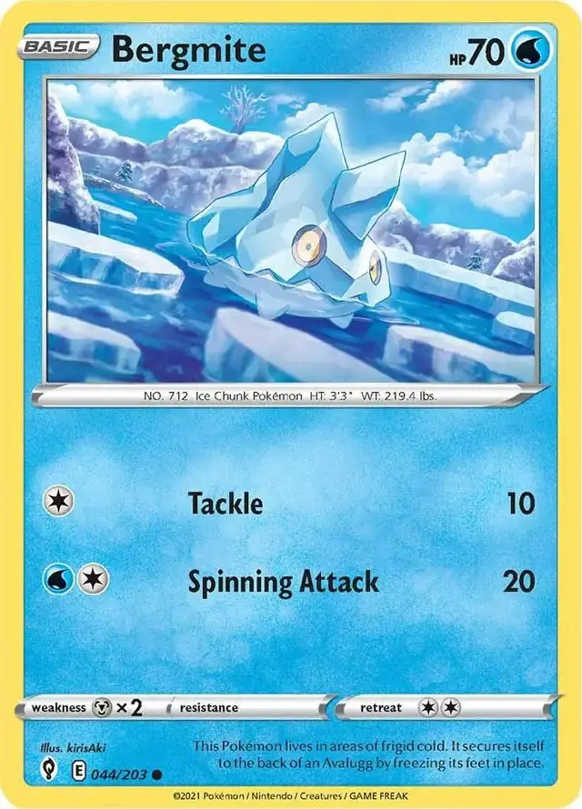 Bergmite - Pokemon Evolving Skies #44