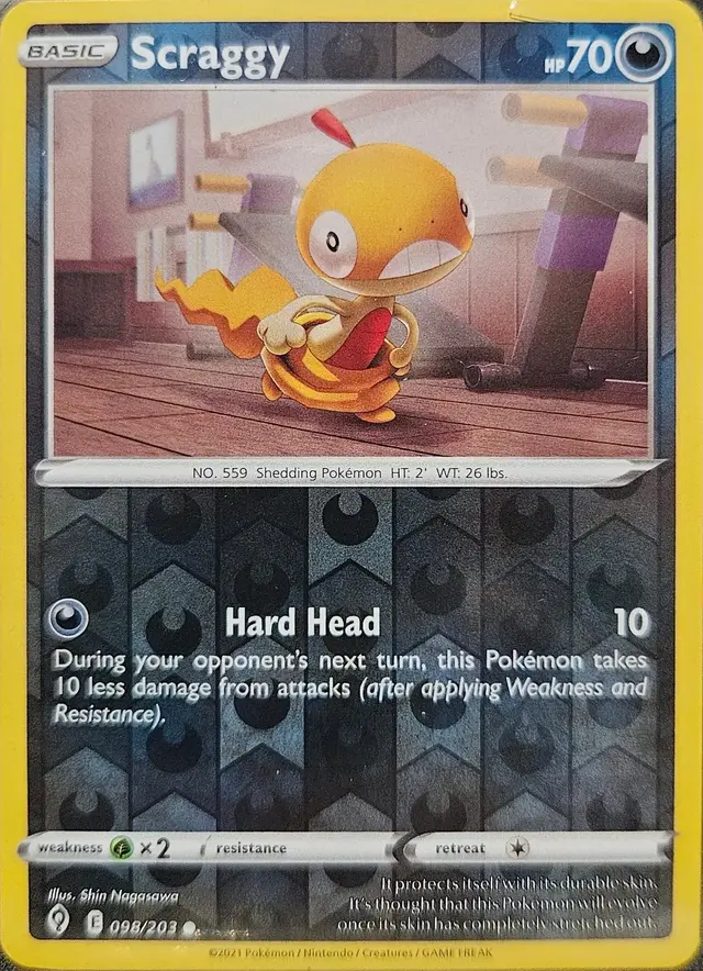 Scraggy [Reverse Holo] - Pokemon Evolving Skies #98