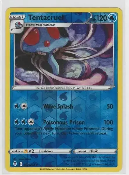 Tentacruel [Reverse Holo] - Pokemon Evolving Skies #27