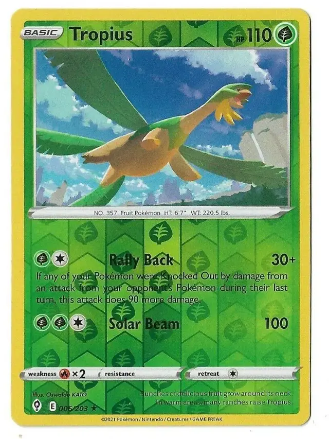 Tropius [Reverse Holo] - Pokemon Evolving Skies #6