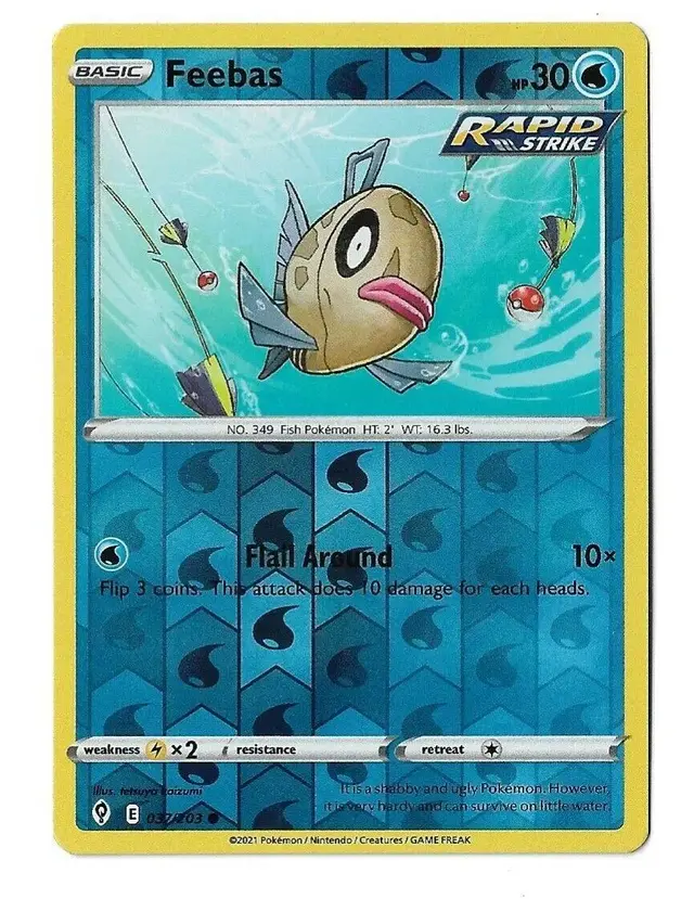 Feebas [Reverse Holo] - Pokemon Evolving Skies #37