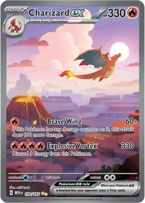 Pokemon Scarlet & Violet 151 set - most valuable card artwork (Charizard ex)