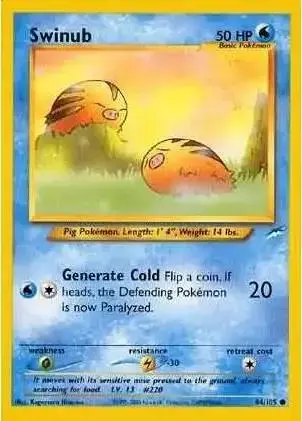Swinub - Pokemon Neo Destiny #84