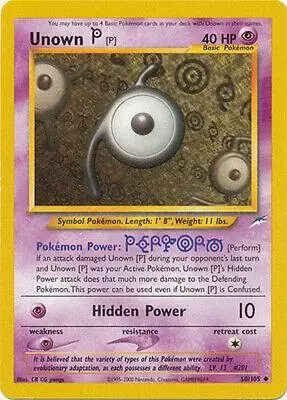 Unown P - Pokemon Neo Destiny #58